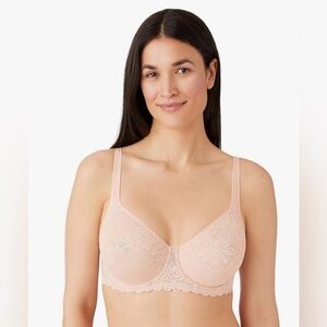 Wacoal Women's Soft Sense Lace Underwire Bra Dusty Rose Size 40 C